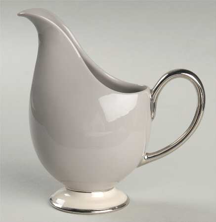 Palomar Grey (Platinum Trim) Creamer by Franciscan