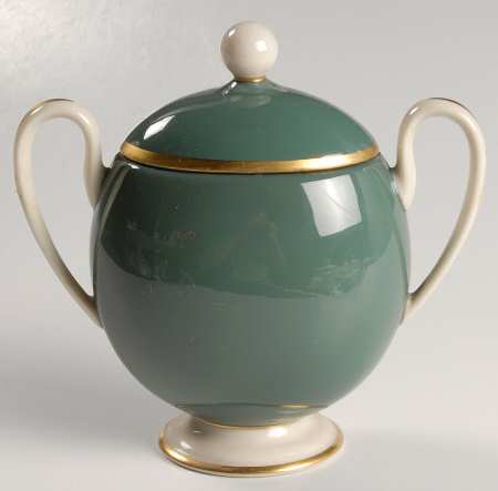 Palomar Jade (Dark Green) Sugar Bowl & Lid