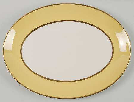 Palomar Yellow 16" Oval Serving Platter