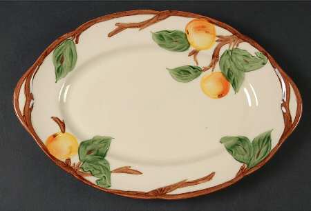 Peach Tree 12" Oval Serving Platter