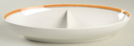 Pickwick 11" Oval Divided Vegetable Bowl
