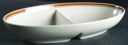 Pickwick 11" Oval Divided Vegetable Bowl