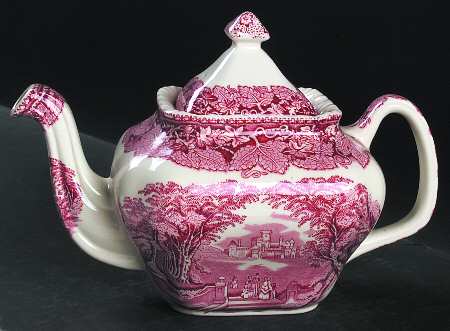 Pink Vista Teapot & Lid