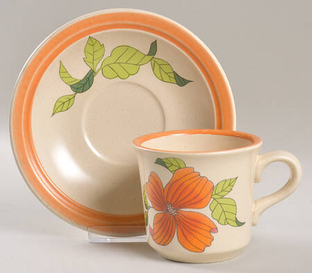 Polynesia Flat Cup & Saucer Set