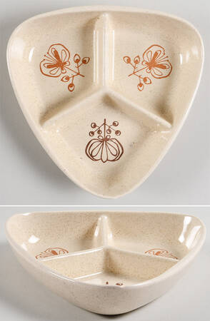 Pomegranate Condiment Tray for Oil, Vingar & Mustard