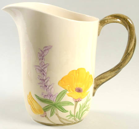Poppy (Yellow & Purple Flowers) 72 Oz Pitcher