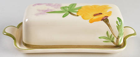 Poppy (Yellow & Purple Flowers) 1/4 Lb Covered Butter