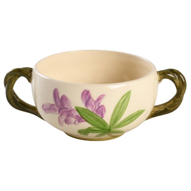 Poppy (Yellow & Purple Flowers) Sugar Bowl No Lid