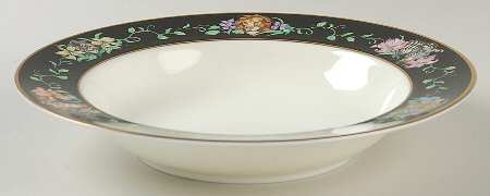 Rafiki Black Large Rim Soup Bowl