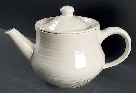 Reflections White Teapot & Lid