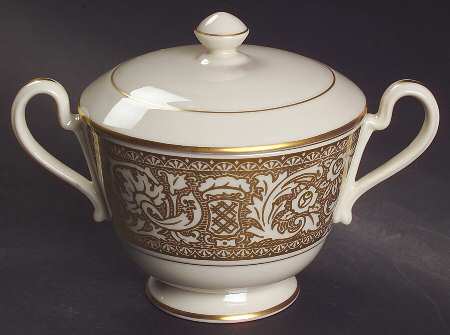 Renaissance Gold Sugar Bowl & Lid