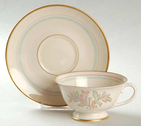 Footed Cup & Saucer Set