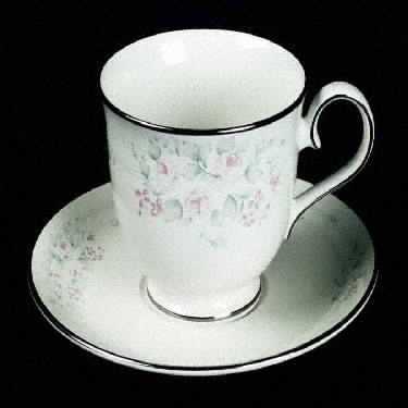 Rose Trellis Footed Cup & Saucer Set