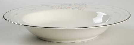 Rose Trellis Large Rim Soup Bowl
