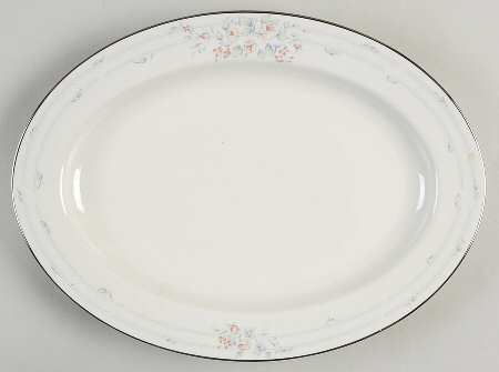 Rose Trellis 14" Oval Serving Platter