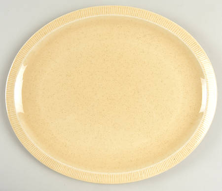 Sea Sculptures Sand 13" Oval Serving Platter