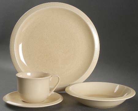 Sea Sculptures Sand 4 Piece Place Setting