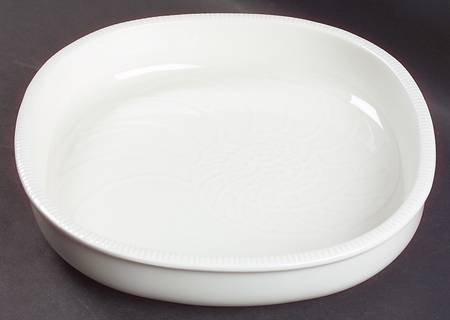 Sea Sculptures White 8" Square Baker