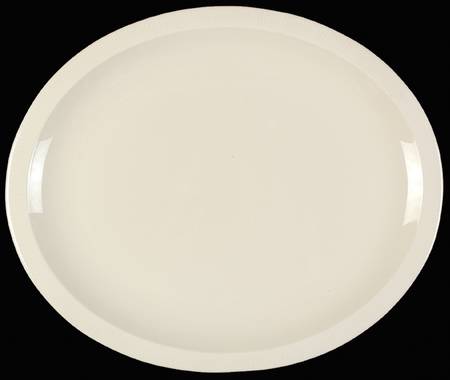 Sea Sculptures White 12" Oval Serving Platter