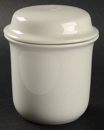 Sea Sculptures White Sugar Bowl & Lid