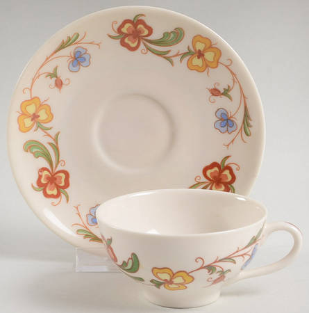 Shasta Flat Demitasse Cup & Saucer Set