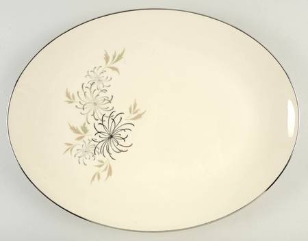Silver Mist 16" Oval Serving Platter by Franciscan