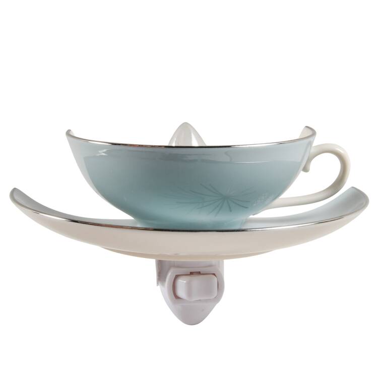 Silver Pine 4 3/8"-4 5/8" Night Light/Cup & Saucer HC