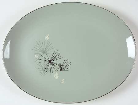 Silver Pine 16" Oval Serving Platter