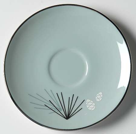 Silver Pine Saucer for Demitasse Cup