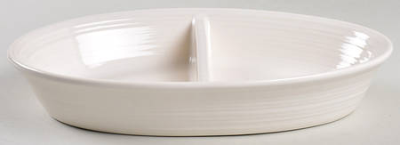 Snow Crest 11" Oval Divided Vegetable Bowl
