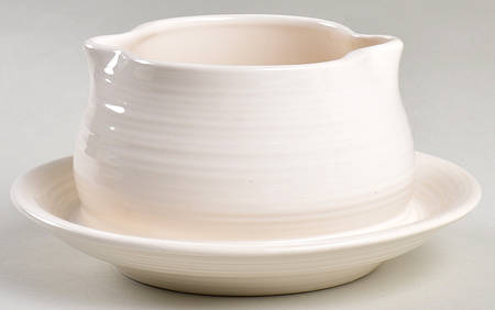 Snow Crest Gravy Boat with Attached Underplate