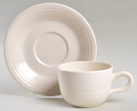 Snow Crest Flat Cup & Saucer Set