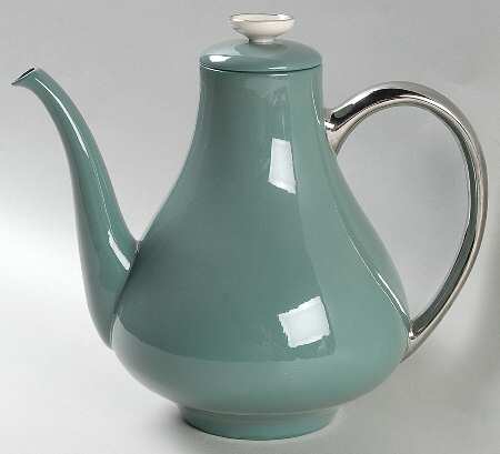 Spruce (Platinum Trim) Coffee Pot & Lid
