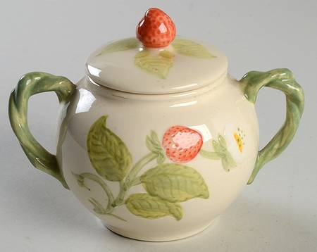 Strawberry Fair Sugar Bowl & Lid