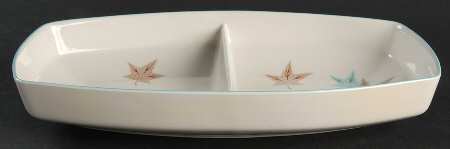 Sycamore 10" Oval Divided Vegetable Bowl