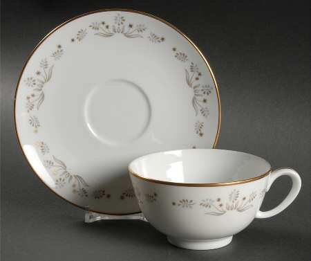Tara Footed Cup & Saucer Set by Franciscan