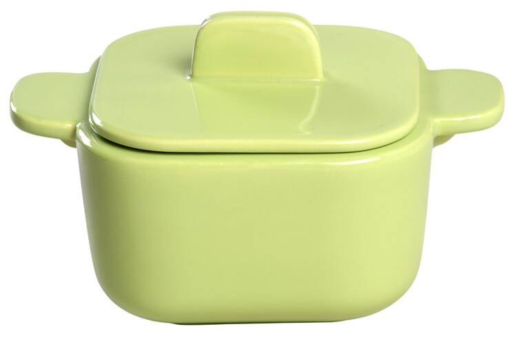 Tiempo Lime Green (Sprout) Sugar Bowl & Lid