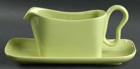 Tiempo Lime Green (Sprout) Gravy Boat & Underplate/Relish