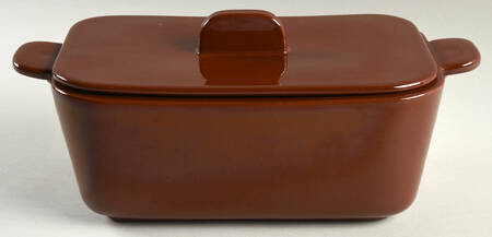 Tiempo Terra Cotta (Hot Chocolate) Rectangular Covered Vegetable by Franciscan