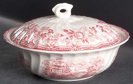 Tonquin Pink Round Covered Vegetable