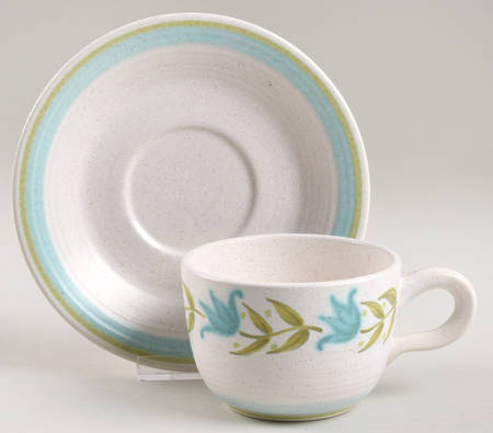 Tulip Time Flat Cup & Saucer Set