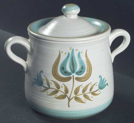 Tulip Time Bean Pot & Lid