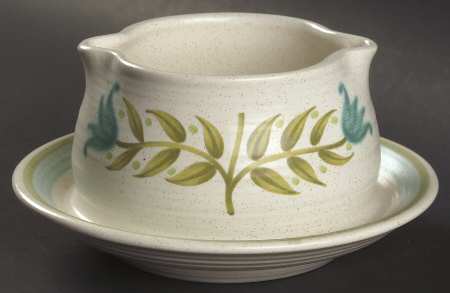 Tulip Time Gravy Boat with Attached Underplate