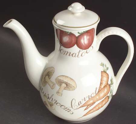 Vegetable Medley Coffee Pot & Lid
