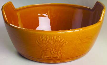 Wheat Golden Brown (Harvest) 10" Large Salad Serving Bowl