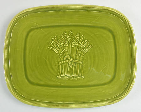 Wheat Green (Winter Green) 12" Oval Serving Platter