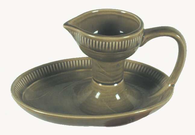 Wheat Green (Winter Green) Single Light Candlestick