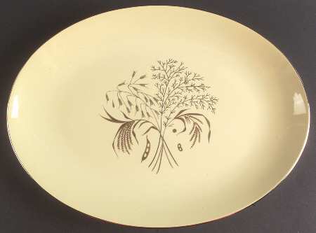 Willow Bouquet 16" Oval Serving Platter