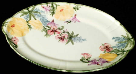 Wildflower 14" Oval Serving Platter