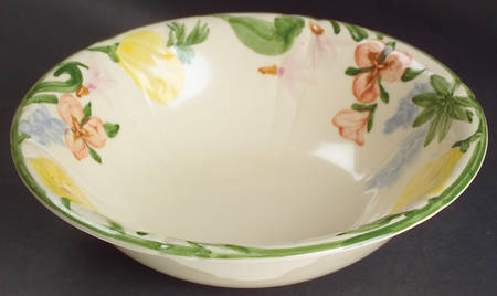 Wildflower 9" Round Vegetable Bowl
